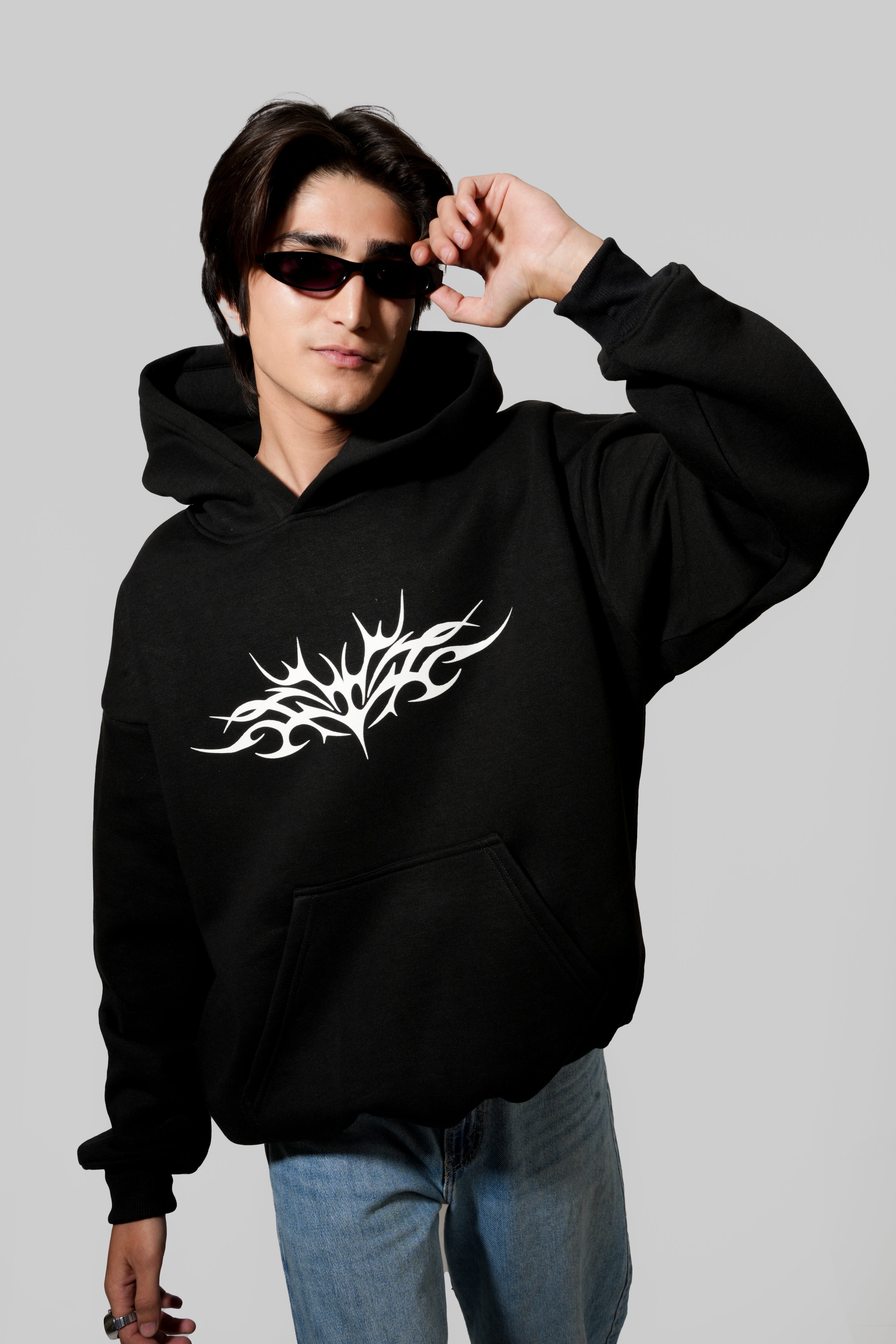 Oversized Black Hoodie