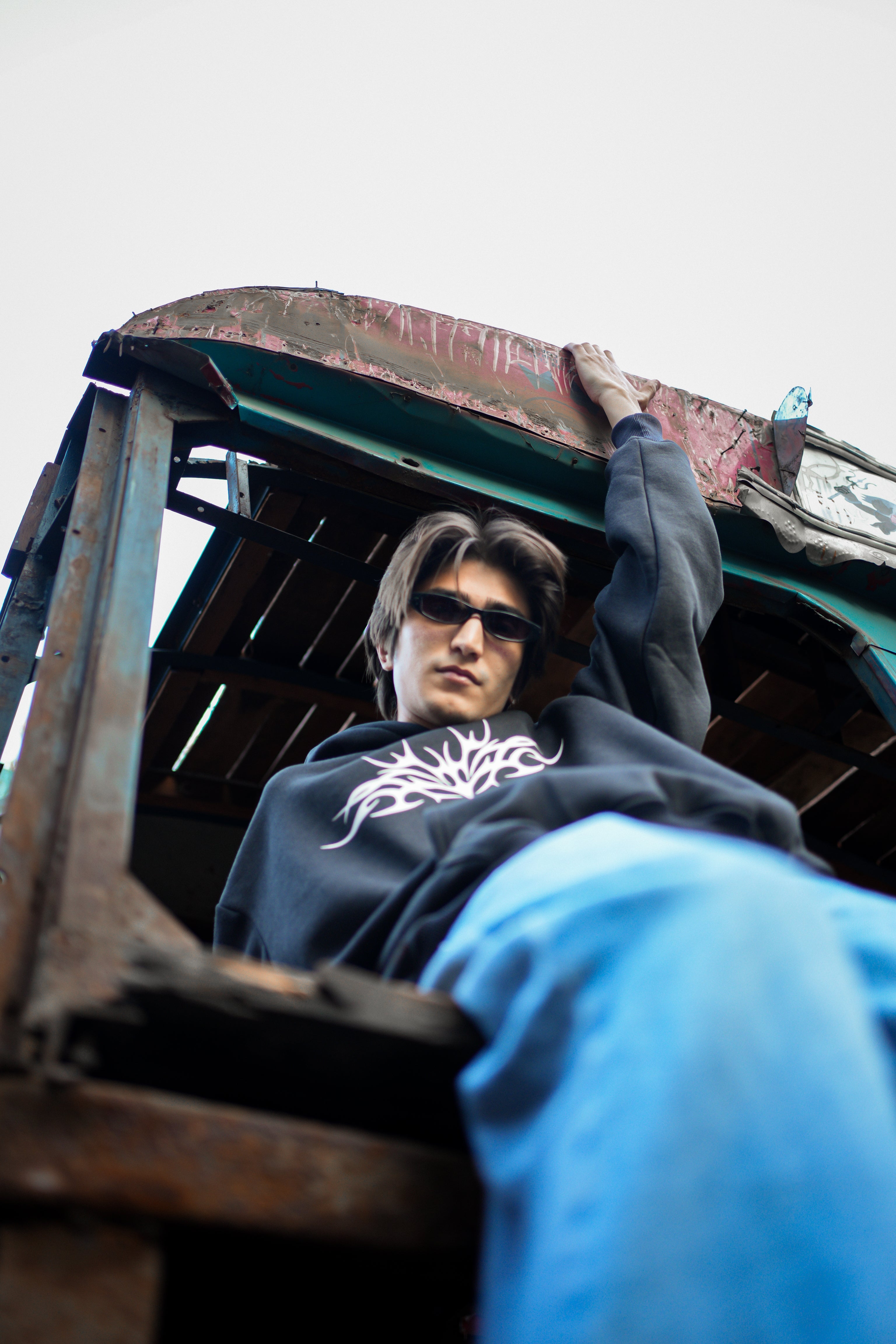 Oversized Black Hoodie