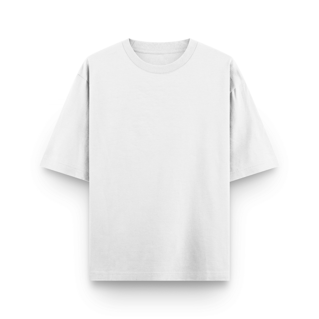 White T-Shirt with Butterfly Print