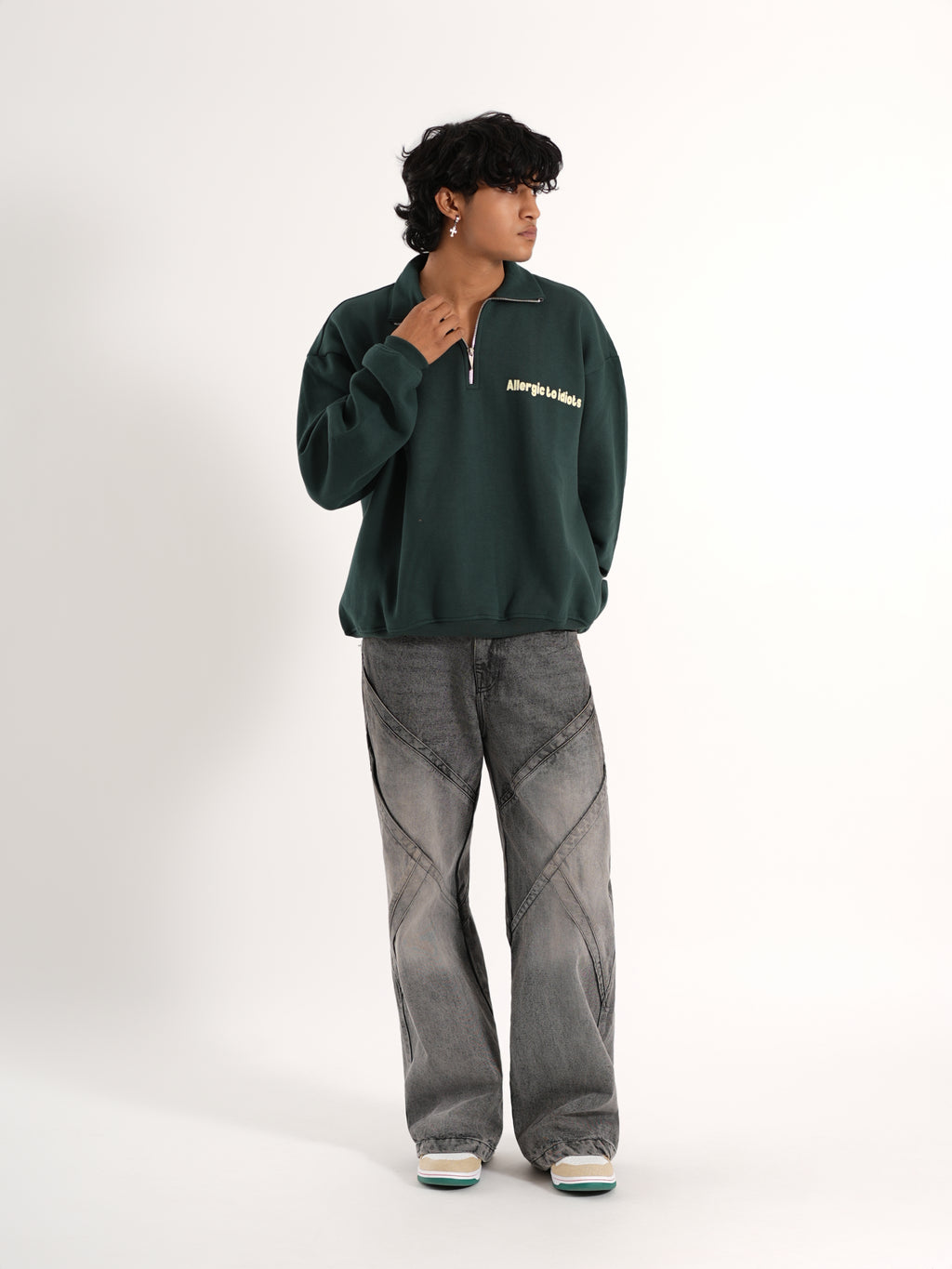 Half-Green Zipper