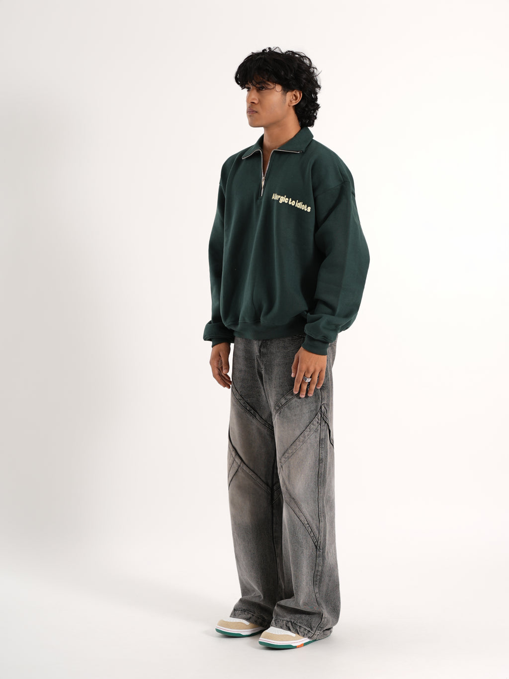Half-Green Zipper