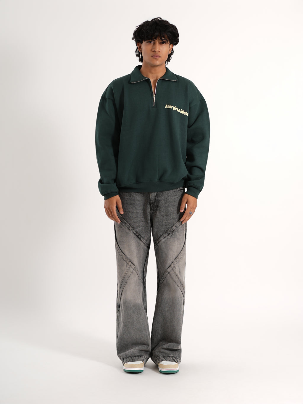 Half-Green Zipper