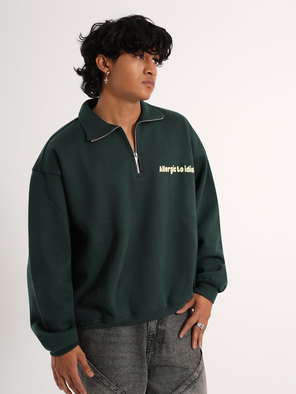 Half-Green Zipper