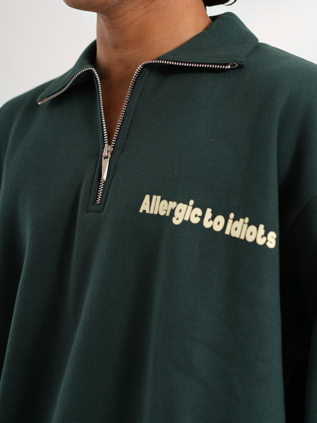 Half-Green Zipper